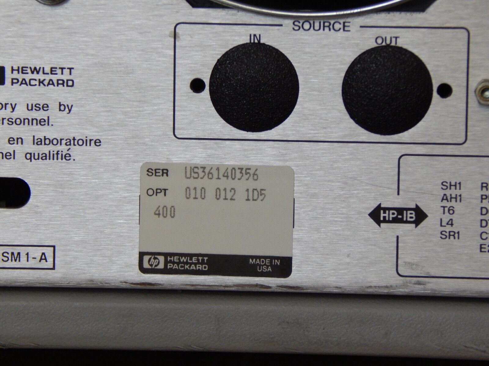 HP Agilent 8722D Network Analyzer Opt's 010, 012, 1D5, 400 S/N US36140356 WRNTY HP Agilent 8722D Network Analyzer Opt's 010, 012, 1D5, 400 S/N US36140356 WRNTY